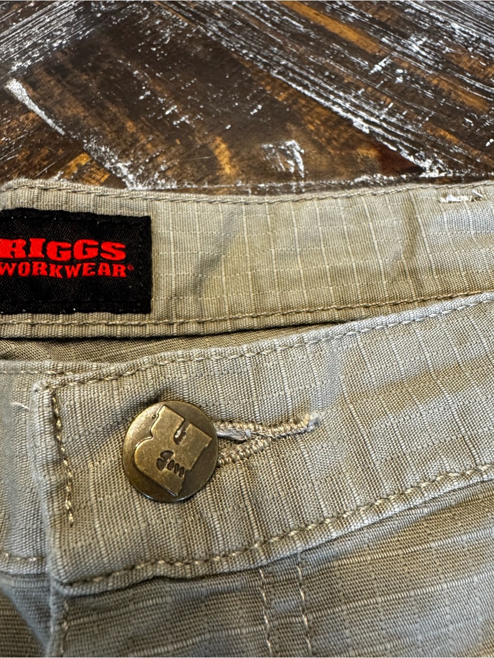 Wrangler Riggs Ripstop Work Pants - Tan - Picture 7 of 14